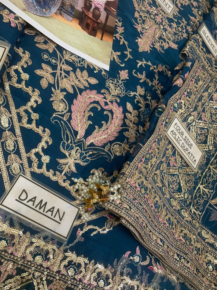 Faiza Saqlain Organza Suit-Aarasta