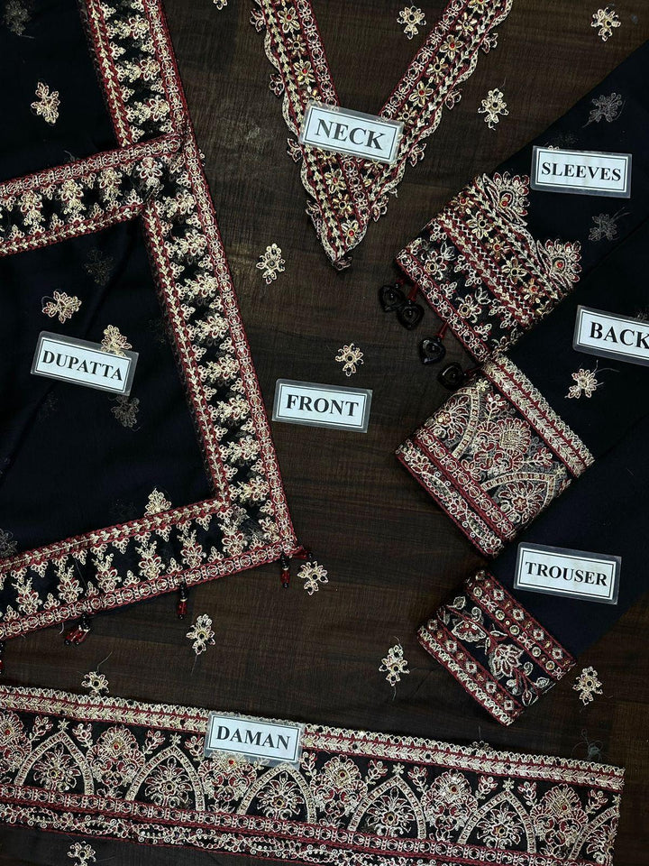 Farasha Chiffon Suit-Aarasta