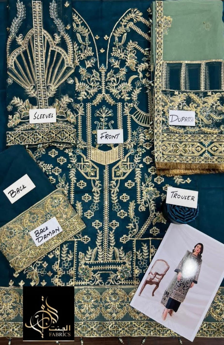 Farasha Organza Suit-Aarasta