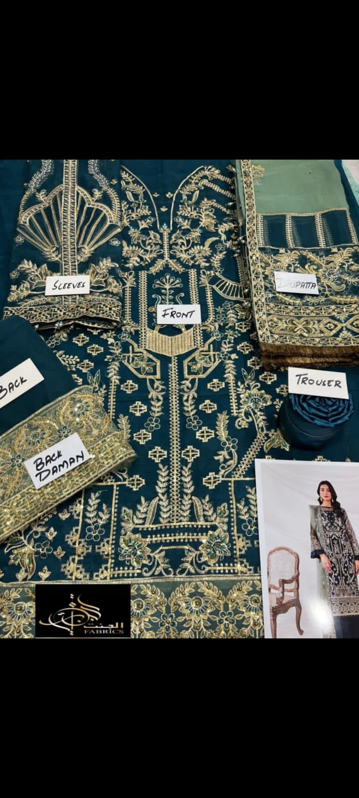 Farasha Organza Suit-Aarasta