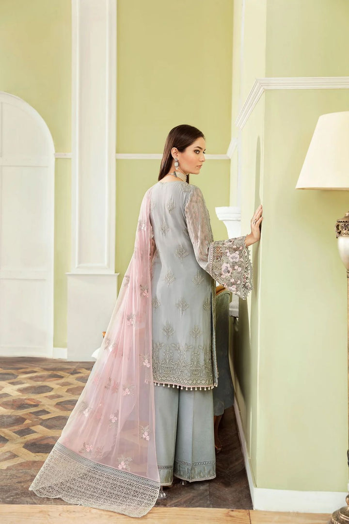 Flossie Chiffon Suit-Aarasta