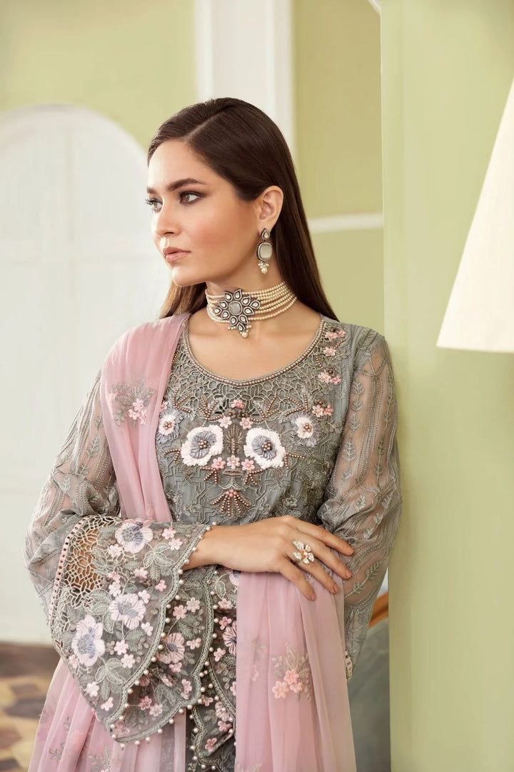 Flossie Chiffon Suit-Aarasta