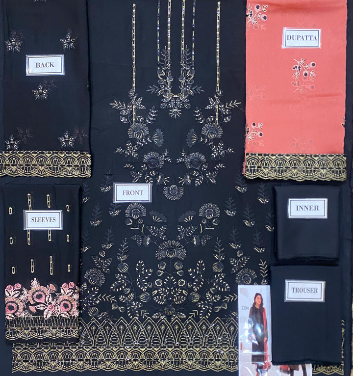 Flossie Chiffon Suit-Aarasta