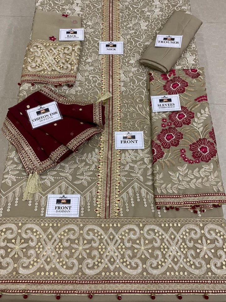 Flossie Chiffon Suit-Aarasta