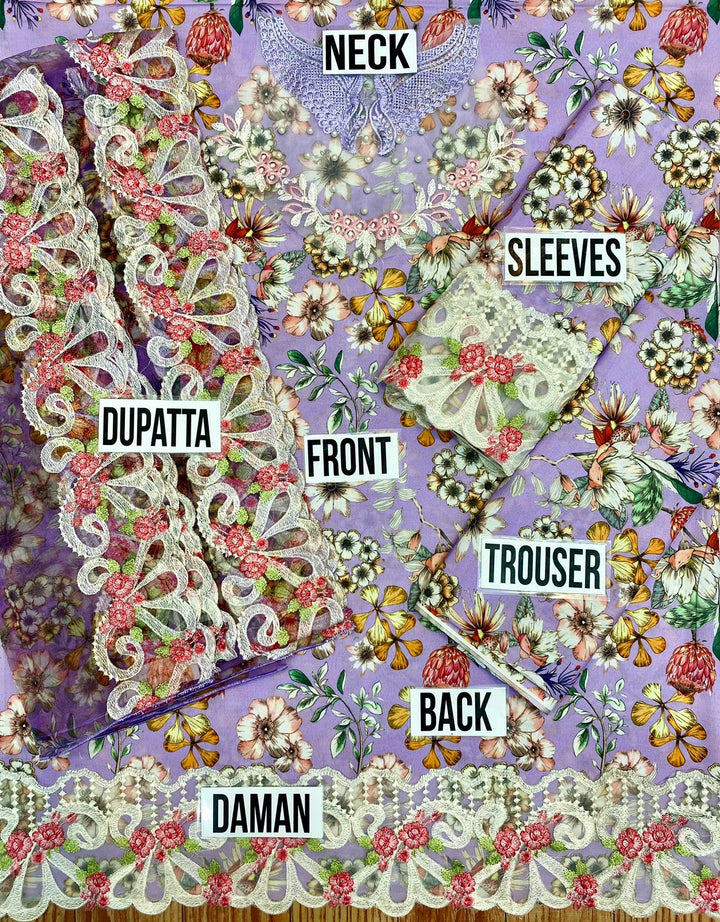 Flossie Organza Suit-Aarasta