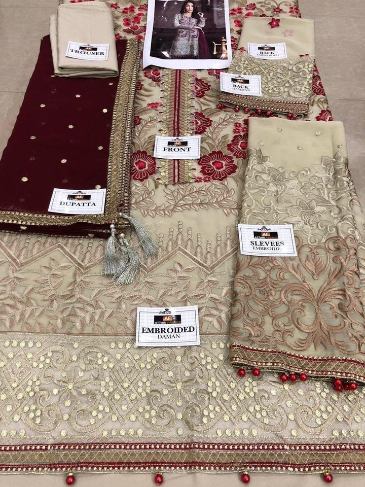 Flossie Chiffon Suit-Aarasta