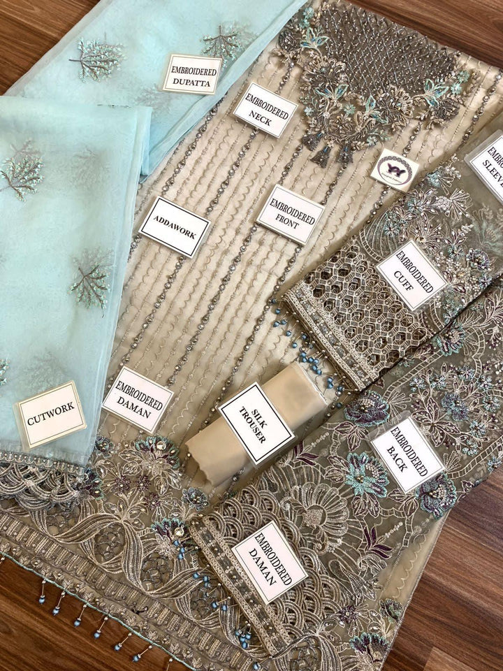 Flossie Organza Suit-Aarasta