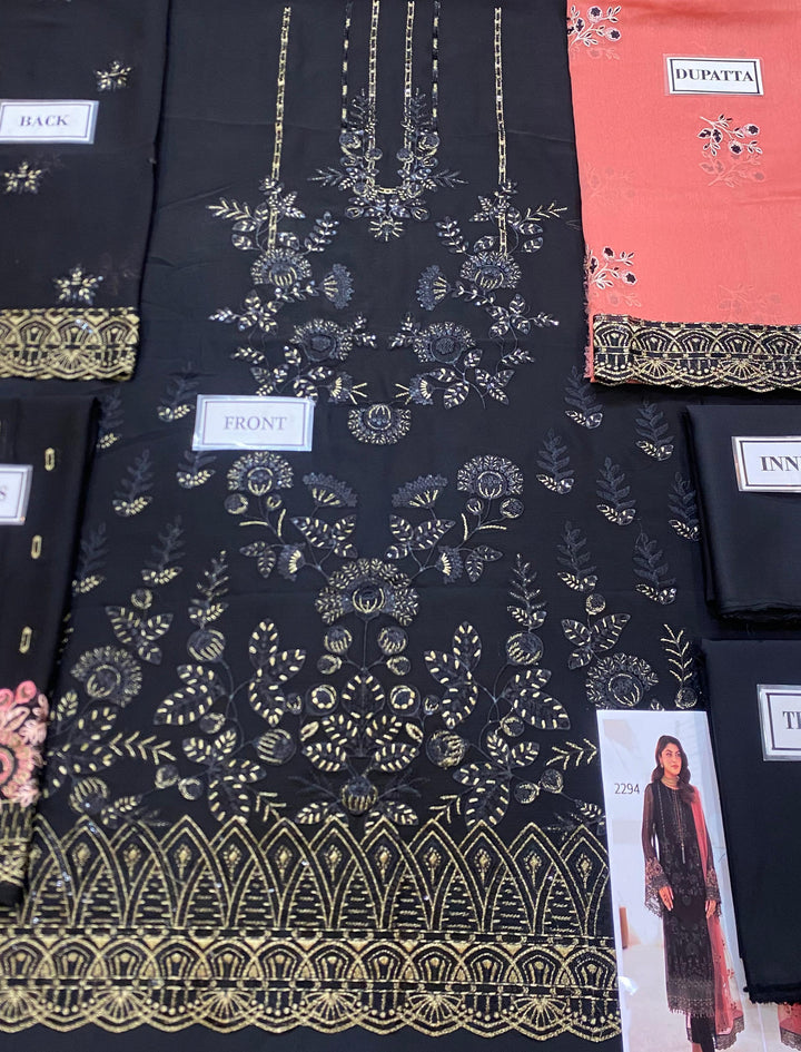 Flossie Chiffon Suit-Aarasta