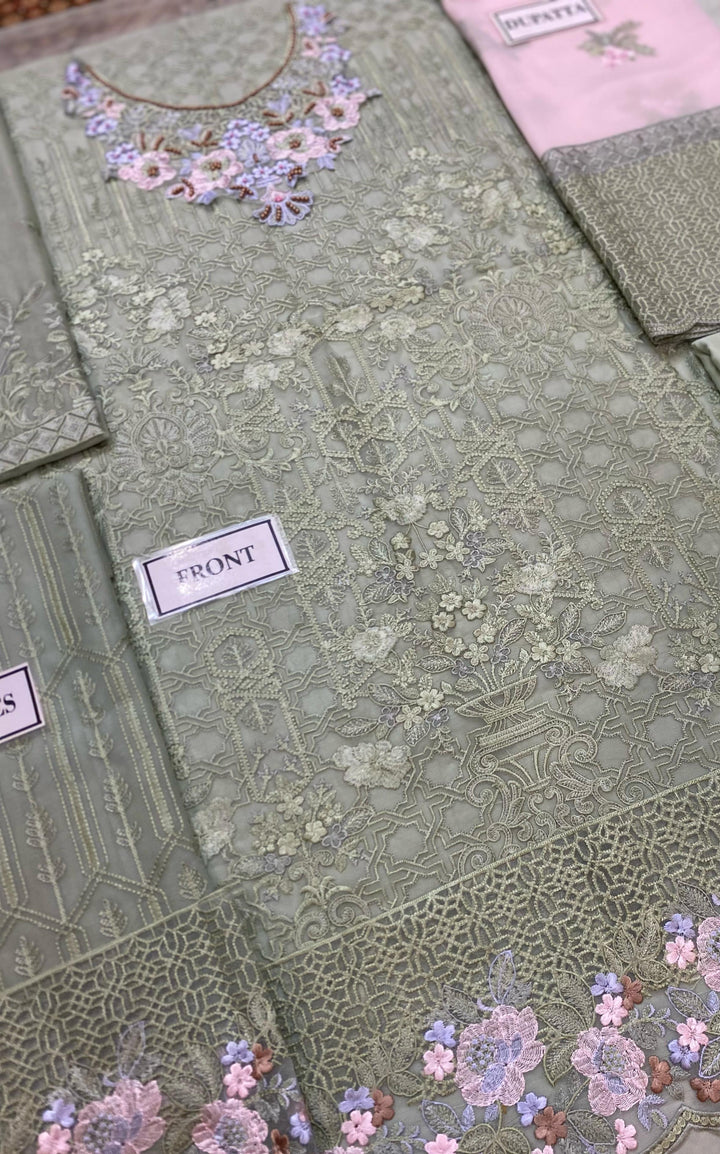 Flossie Chiffon Suit-Aarasta