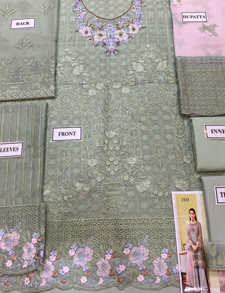 Flossie Chiffon Suit-Aarasta