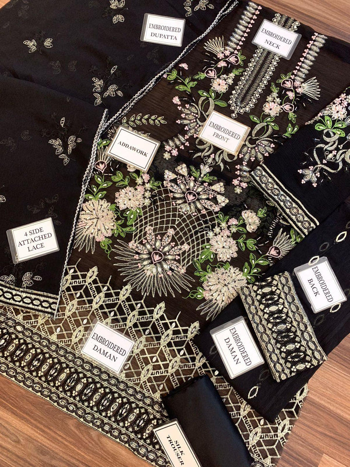 Flossie Chiffon Suit-Aarasta