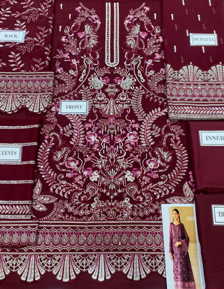 Flossie Chiffon Suit-Aarasta