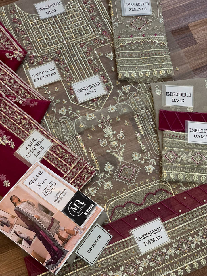 Gulaal Organza Suit-Aarasta