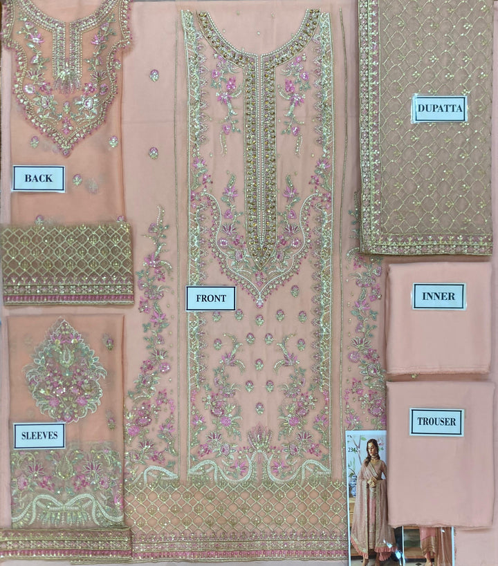 Gulaal Chiffon Suit-Aarasta