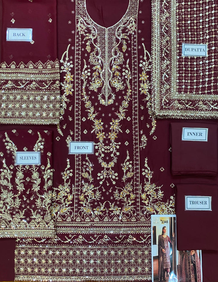 Gulaal Chiffon Suit-Aarasta