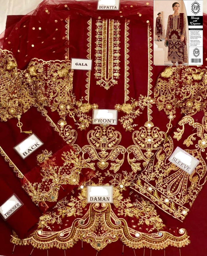 Gulaal Chiffon Suit-Aarasta