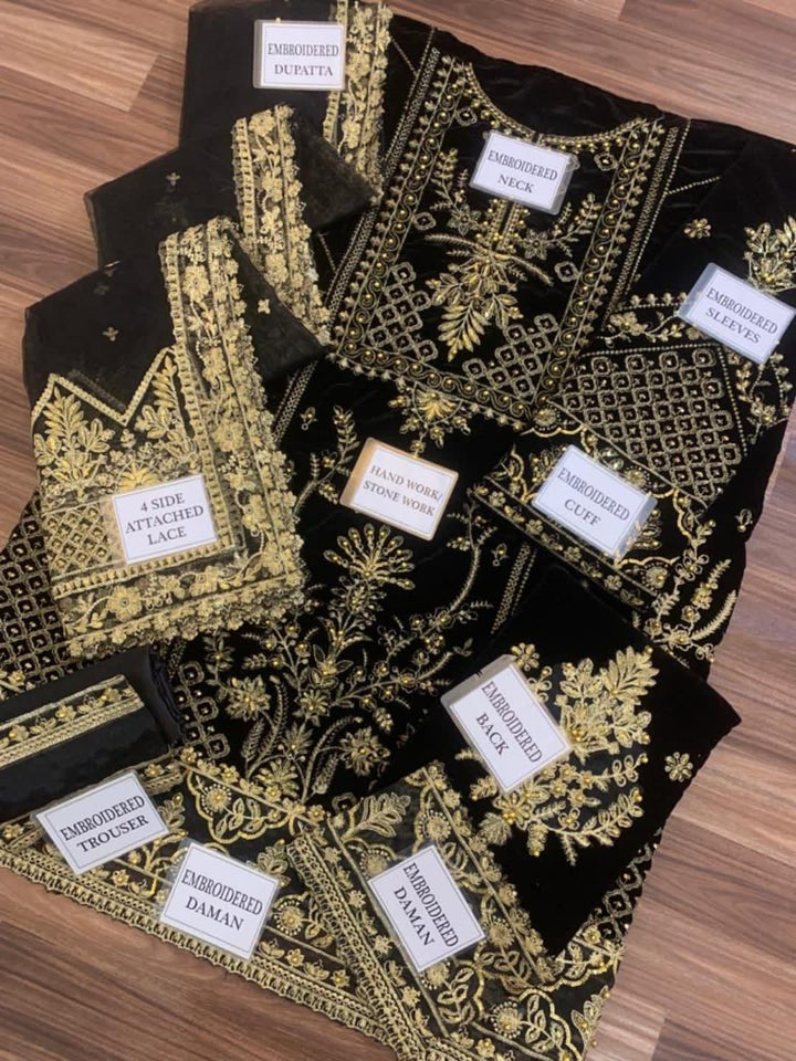 Gulaal Velvet Suit-Aarasta