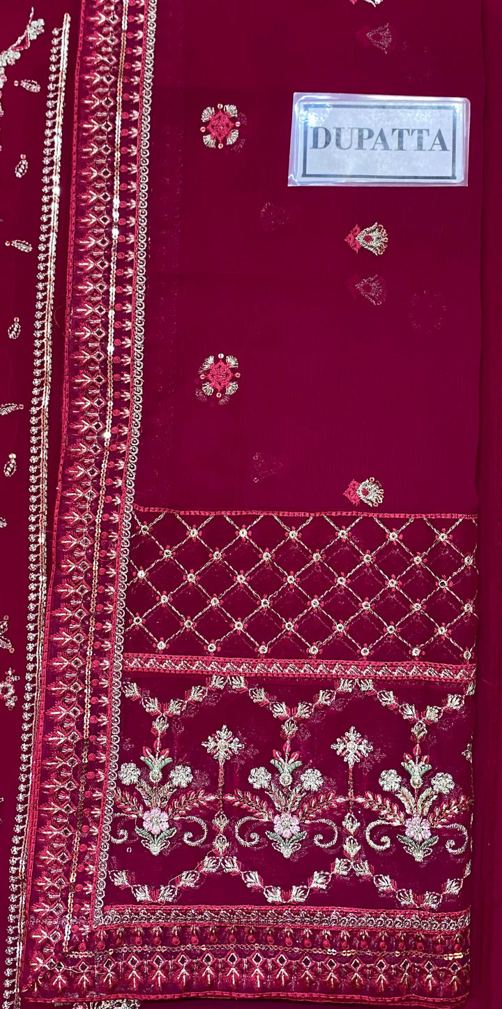 Gulaal Chiffon Suit-Aarasta