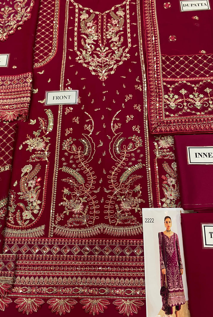 Gulaal Chiffon Suit-Aarasta