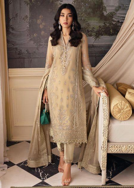 Gulaal Organza Suit-Golden-Organza-Aarasta