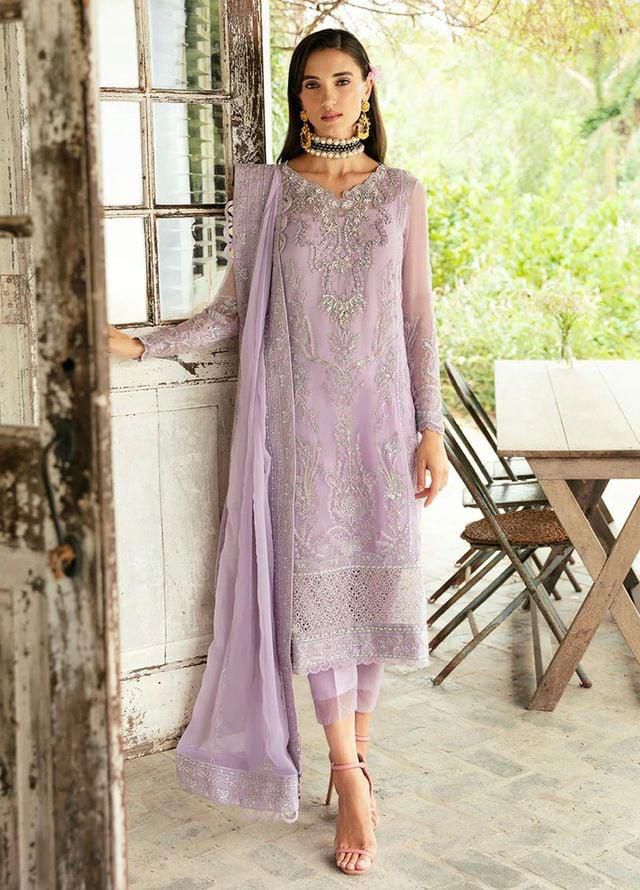 Gulaal Chiffon Suit-Purple-Chiffon-Aarasta