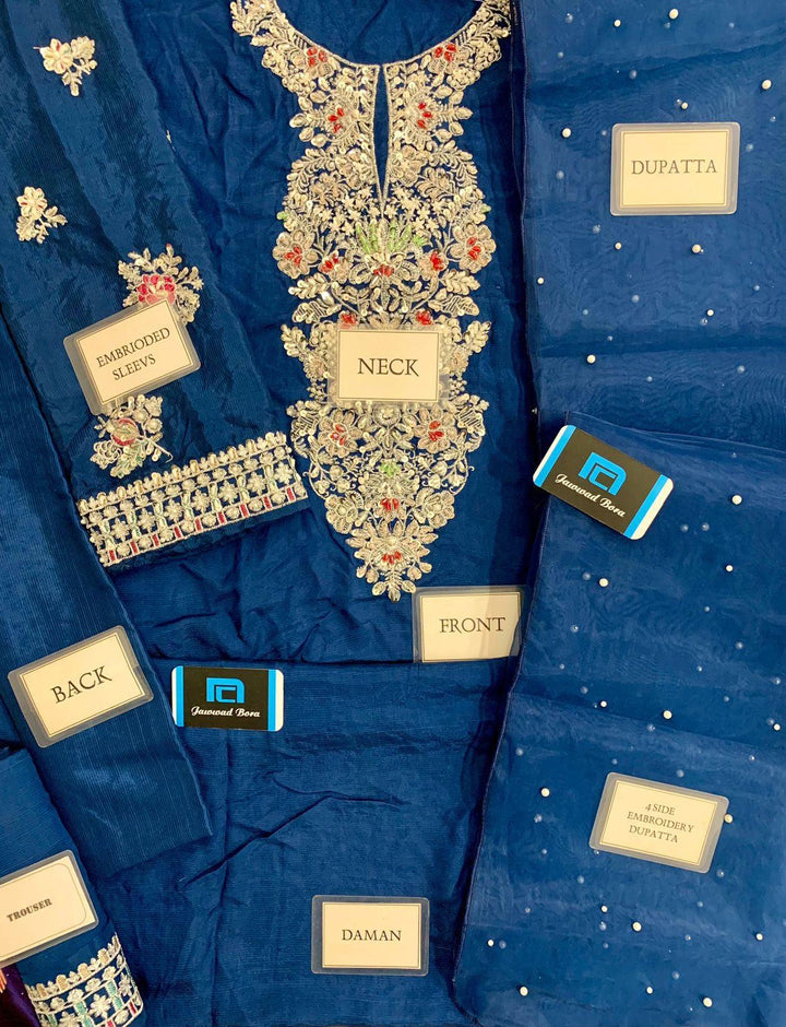 Hussain Rehar Silk Suit-Aarasta