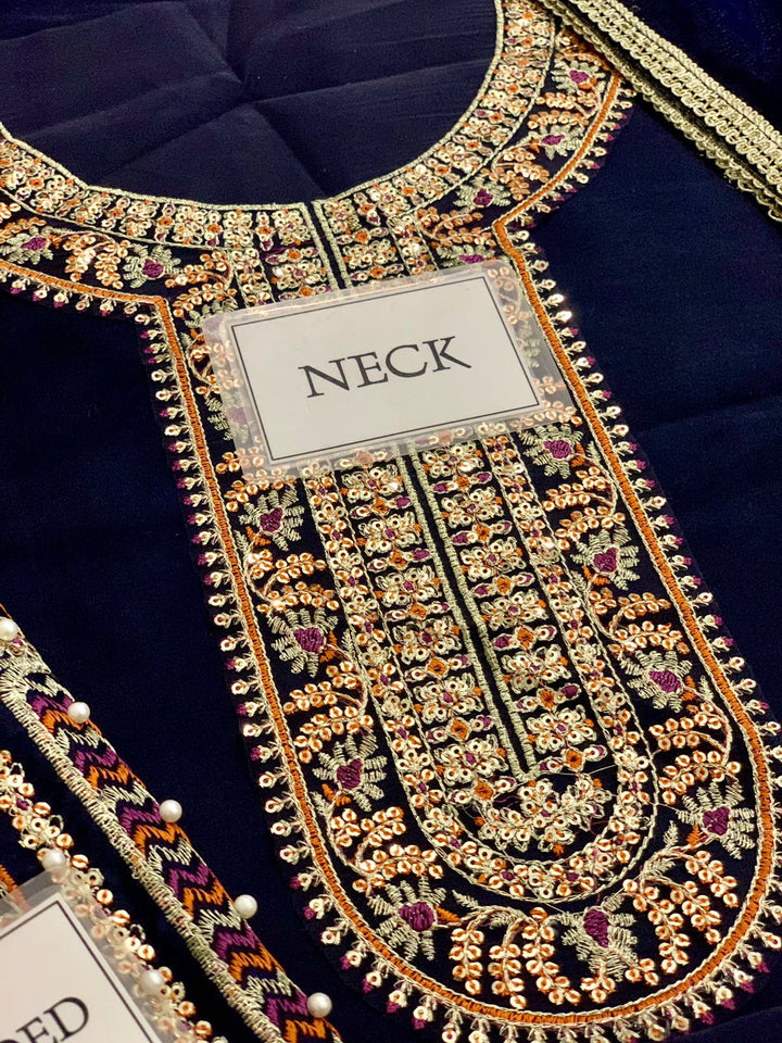 Hussain Rehar Silk Suit-Aarasta