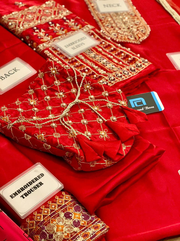 Hussain Rehar Silk Suit-Aarasta