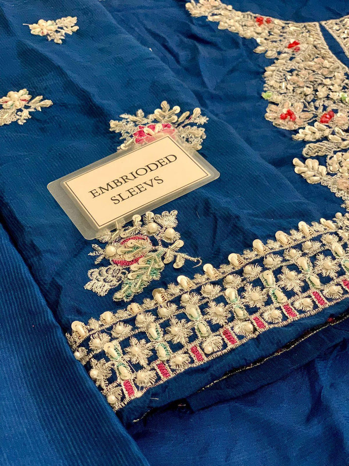 Hussain Rehar Silk Suit-Aarasta