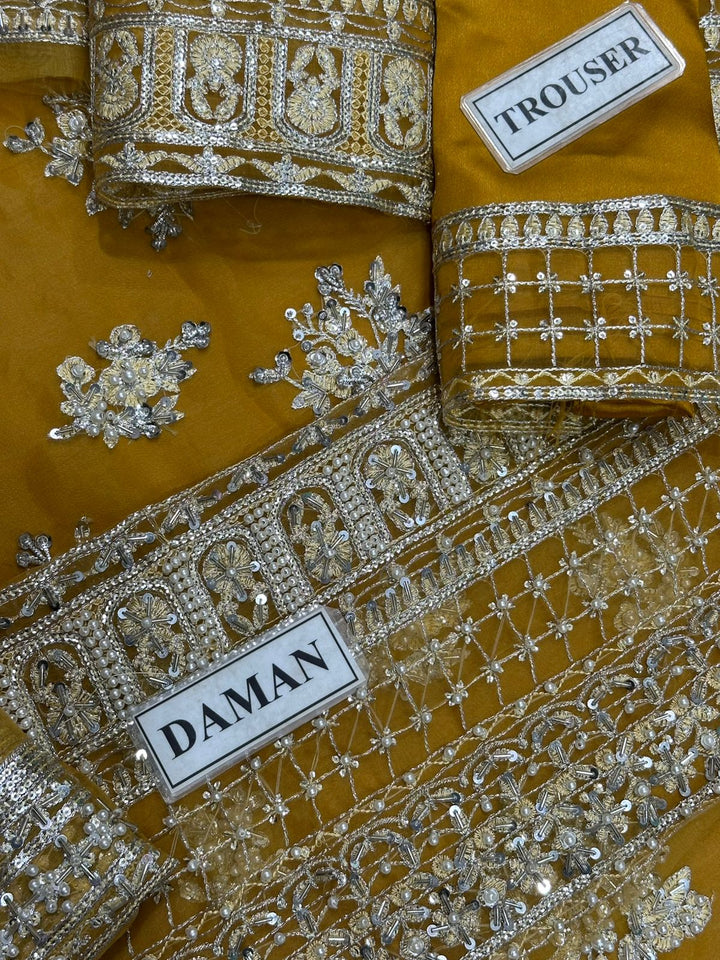 Hussain Rehar Organza Suit-Aarasta