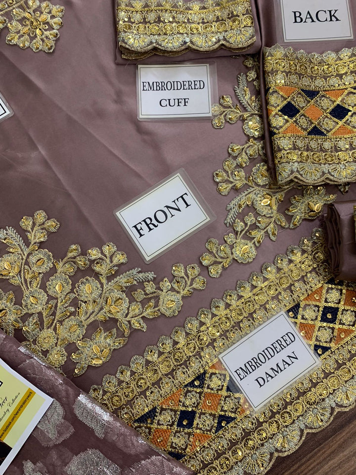 Hussain Rehar Silk Suit-Aarasta