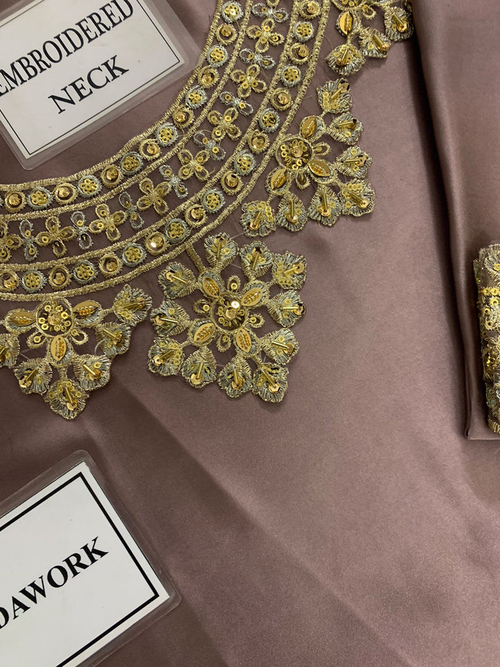 Hussain Rehar Silk Suit-Aarasta