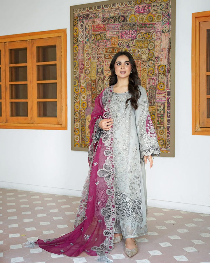 Imrozia Chiffon Suit-Aarasta