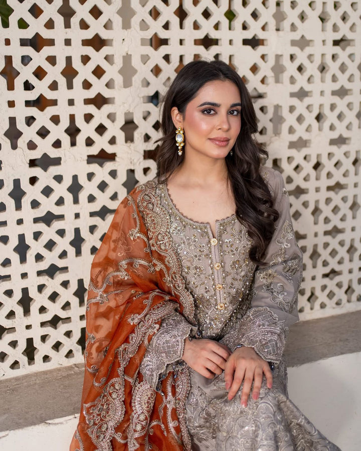 Imrozia Chiffon Suit-Aarasta