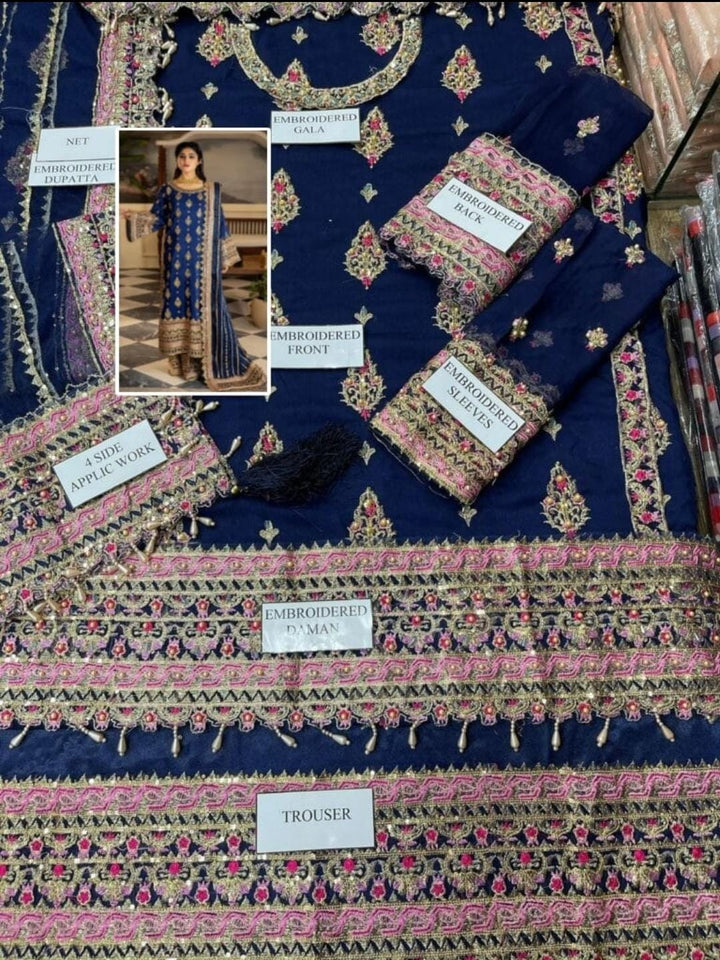 Imrozia Chiffon Suit-Aarasta
