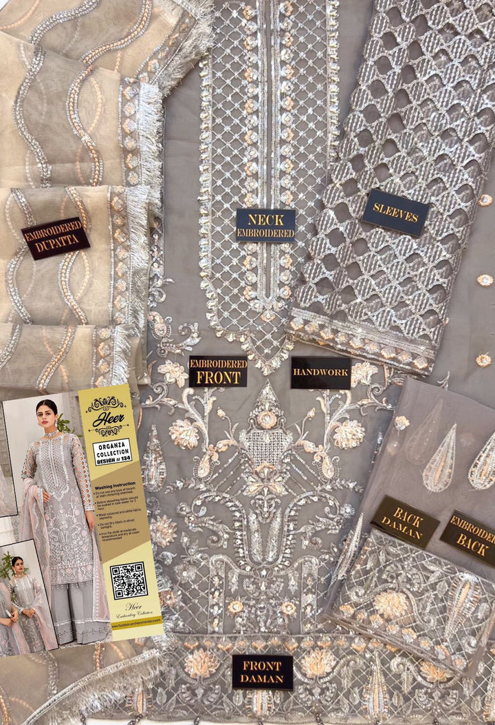 Imrozia Organza Suit-Aarasta