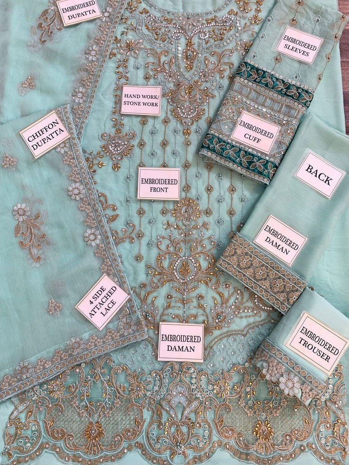 Imrozia Chiffon Suit-Aarasta