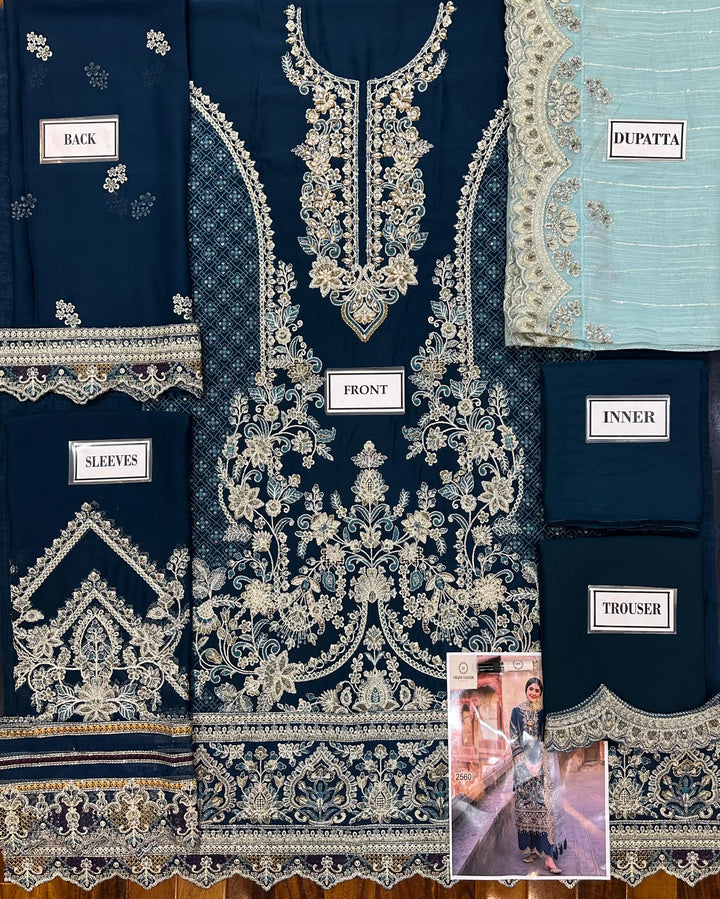 Imrozia Chiffon Suit-Aarasta