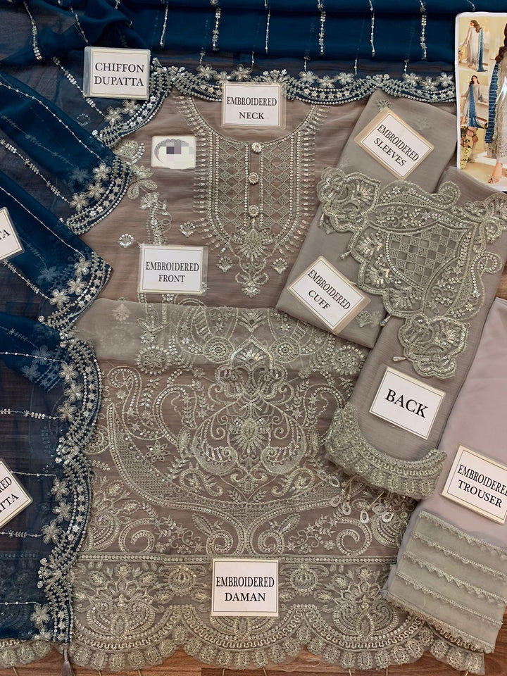 Imrozia Chiffon Suit-Aarasta