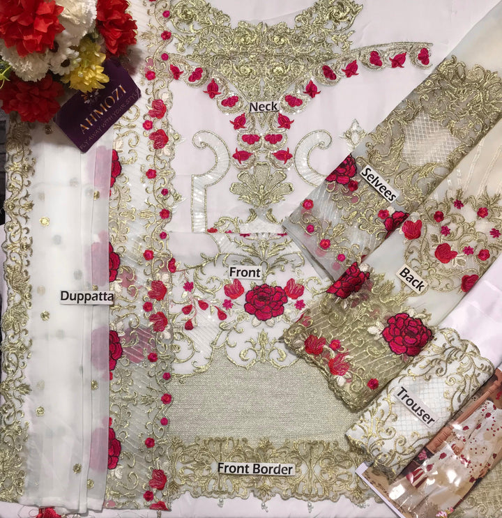 Imrozia Chiffon Suit-Aarasta