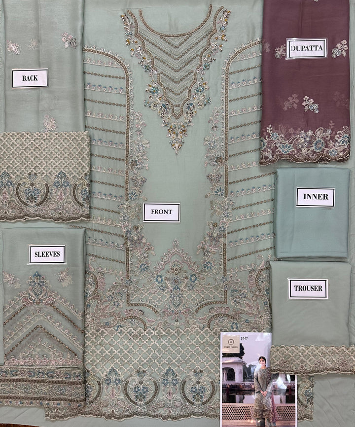 Imrozia Organza Suit-Aarasta