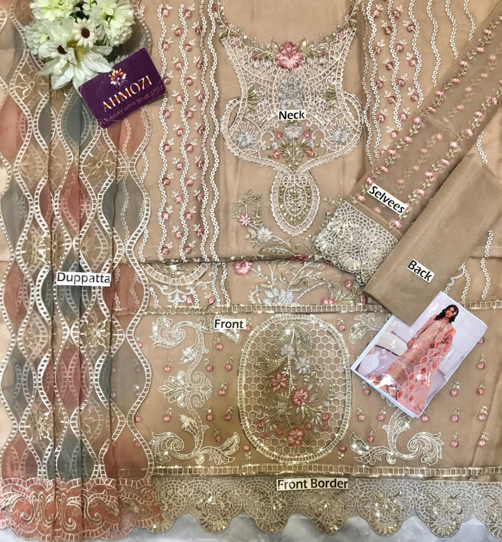 Imrozia Organza Suit-Aarasta