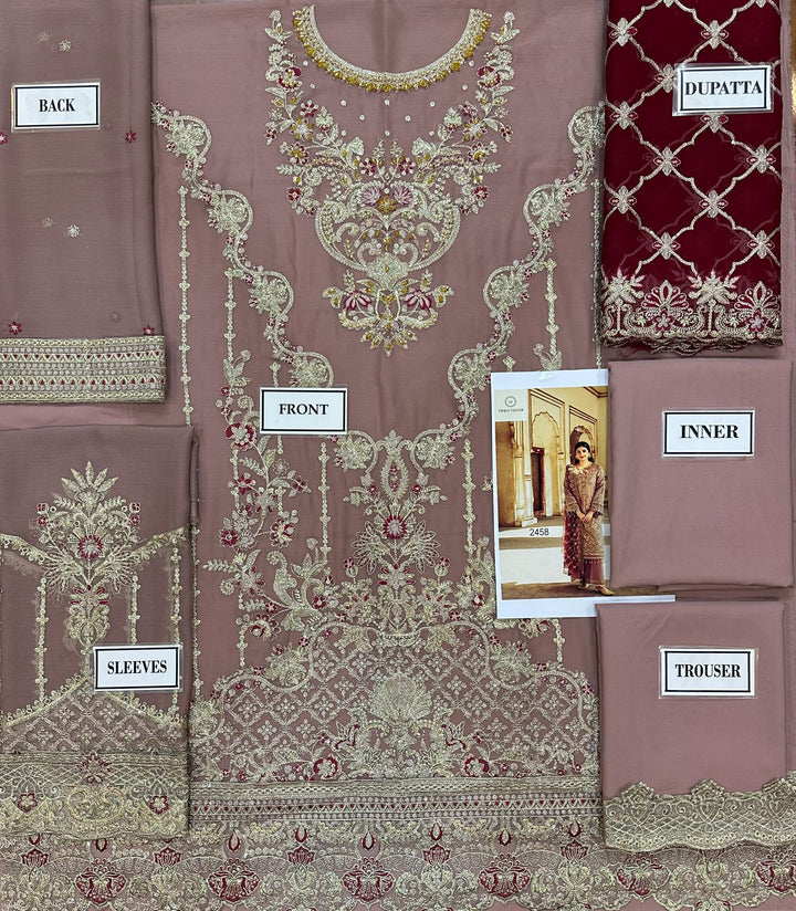 Imrozia Chiffon Suit-Aarasta