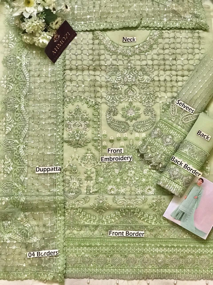 Imrozia Organza Suit-Aarasta