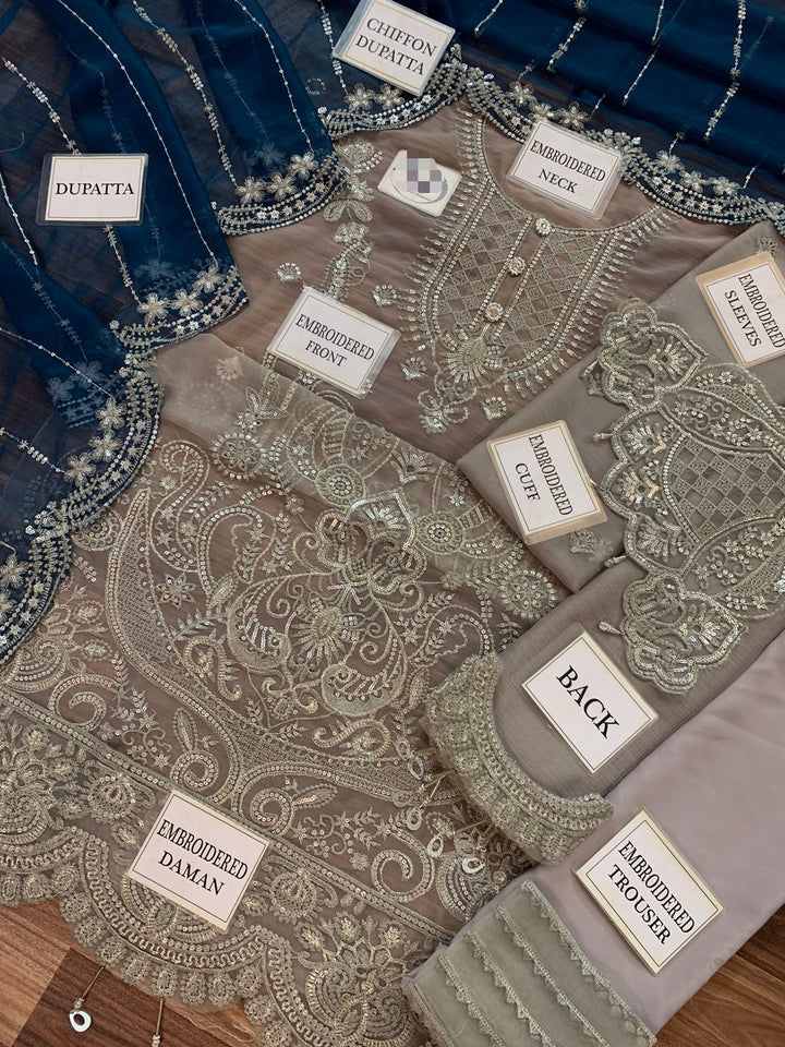 Imrozia Chiffon Suit-Aarasta