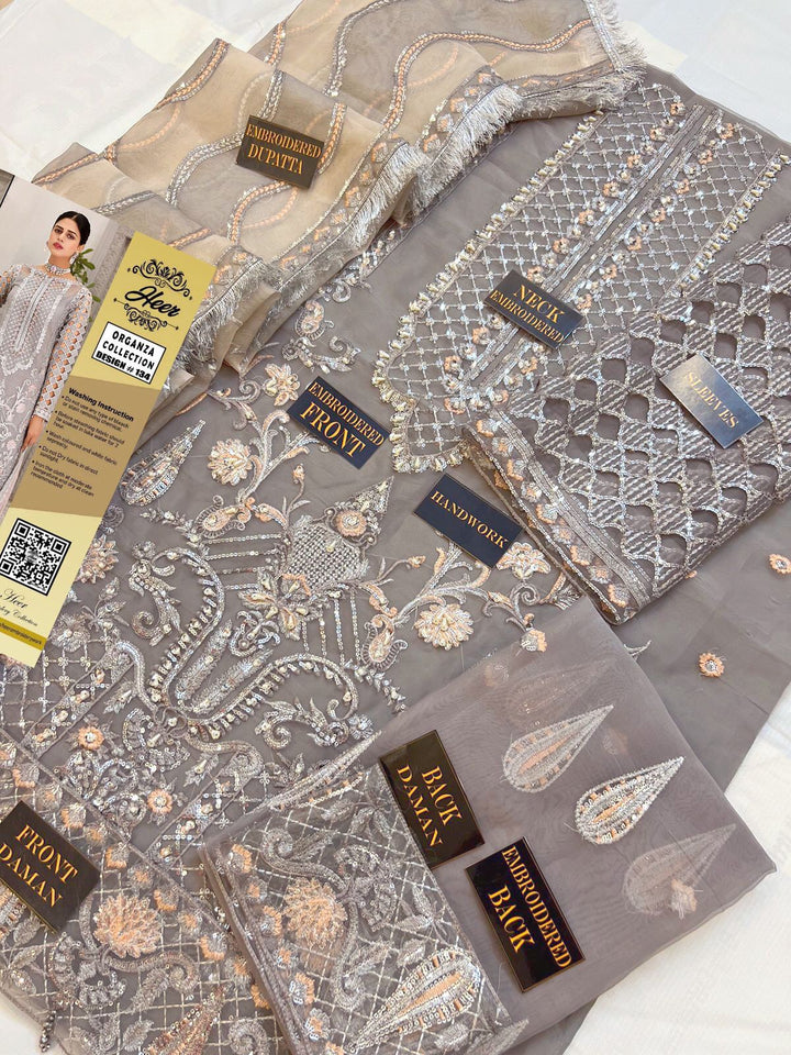 Imrozia Organza Suit-Aarasta