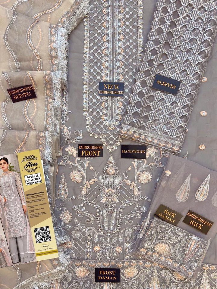 Imrozia Organza Suit-Aarasta