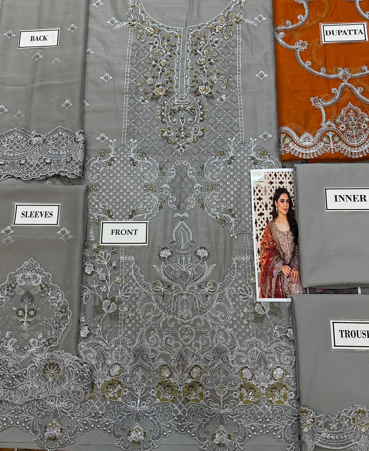 Imrozia Chiffon Suit-Aarasta