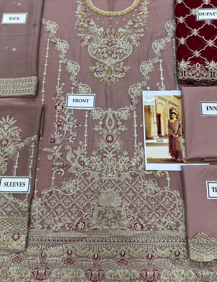 Imrozia Chiffon Suit-Aarasta