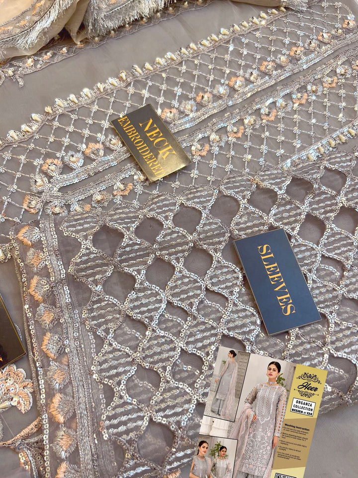 Imrozia Organza Suit-Aarasta